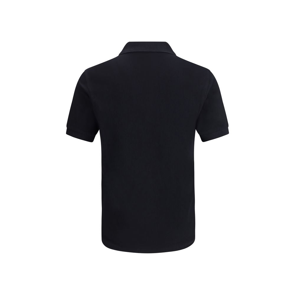 Black Cotton Polo Shirt