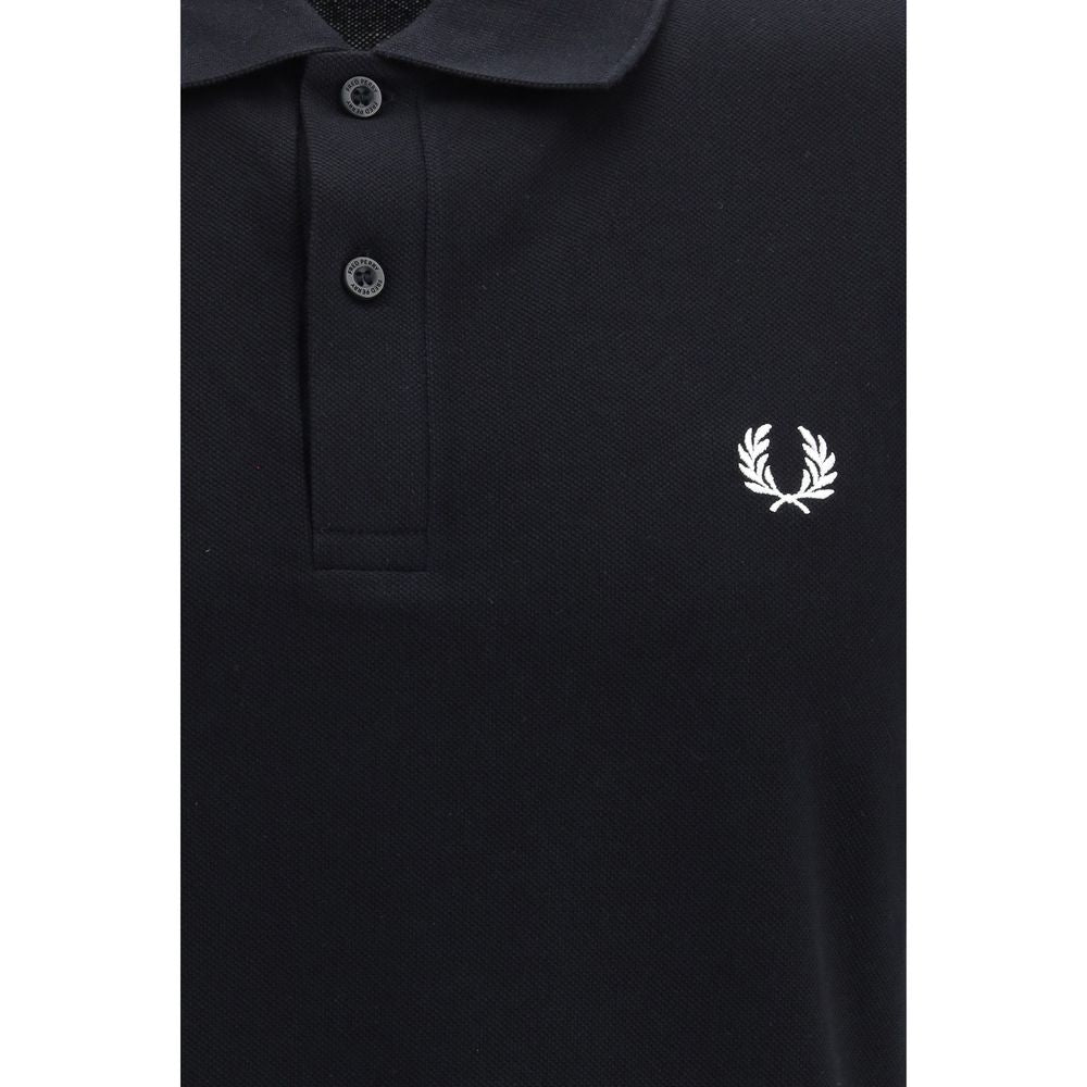 Black Cotton Polo Shirt