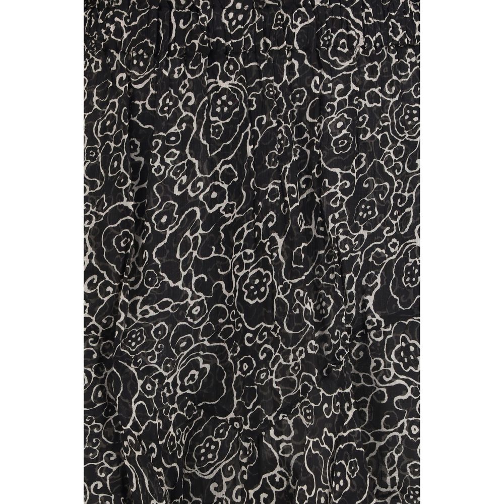 Black Viscose Bermuda Shorts