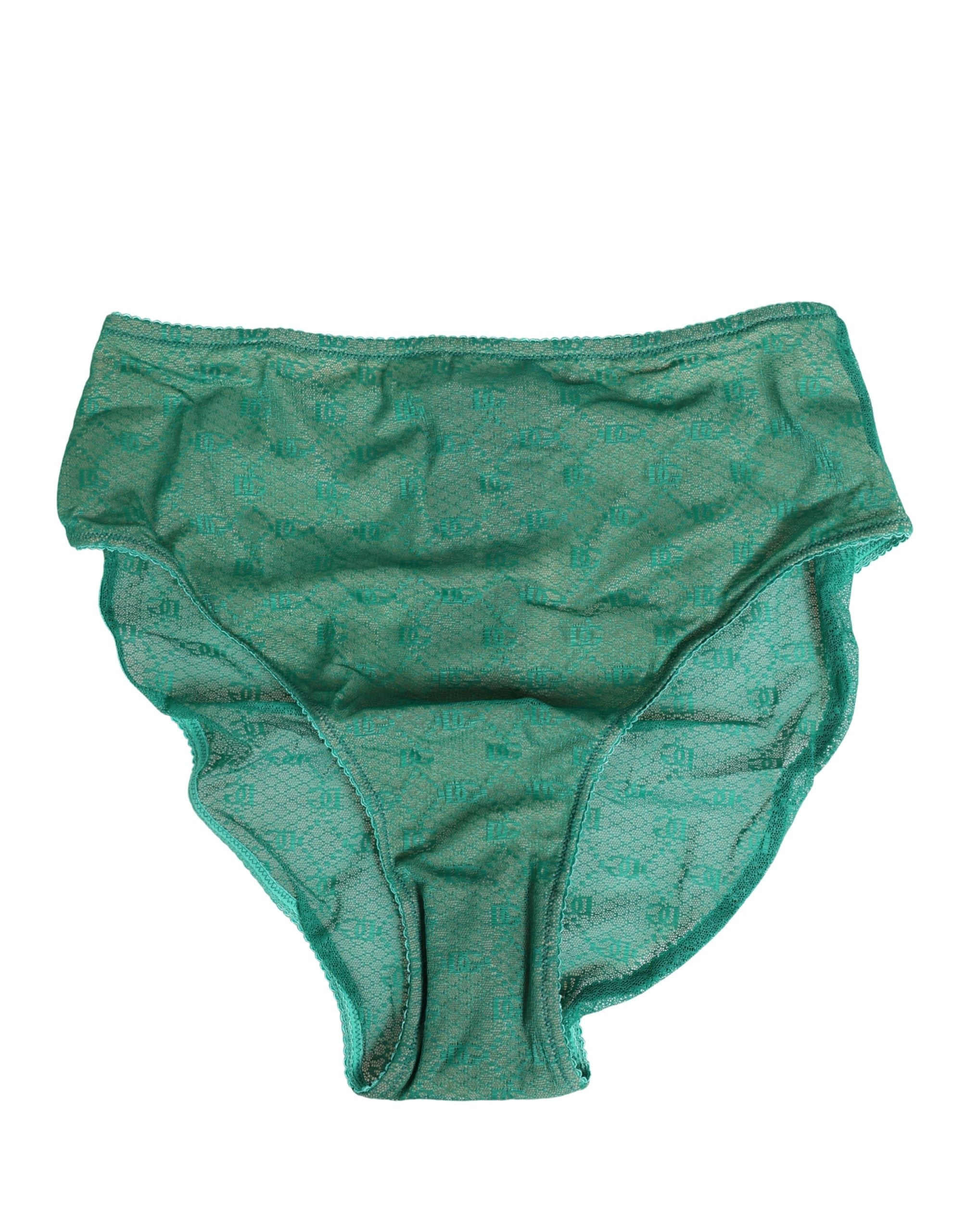 Green Lace Nylon DG Lingerie Panty Brief Underwear