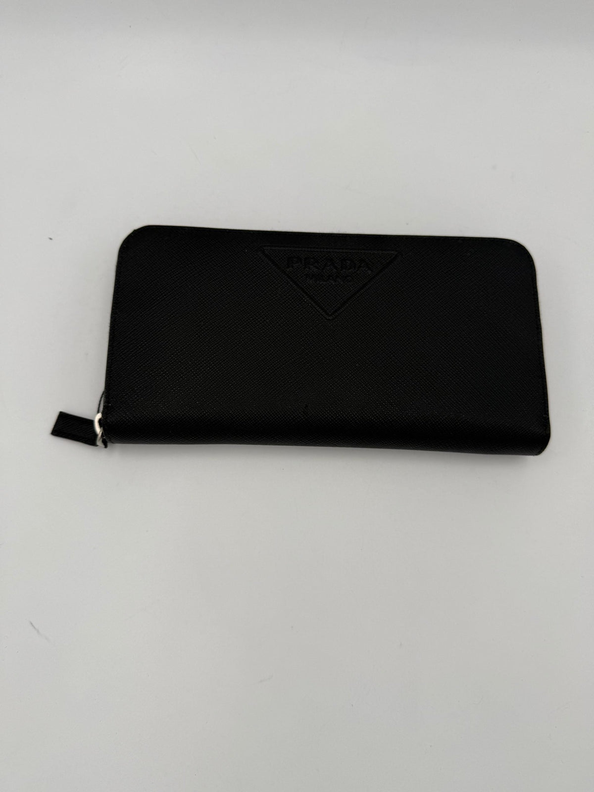 PRADA Zip in Saffiano Leather Wallet