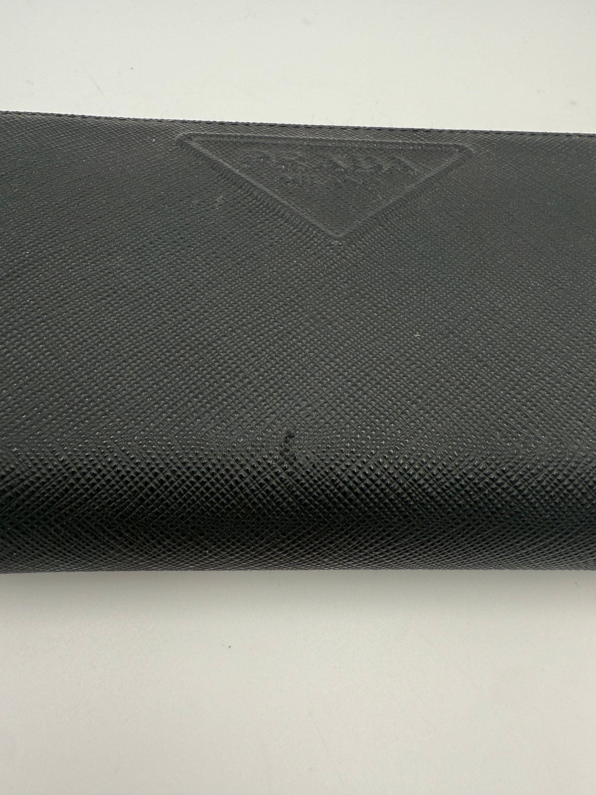 PRADA Zip in Saffiano Leather Wallet