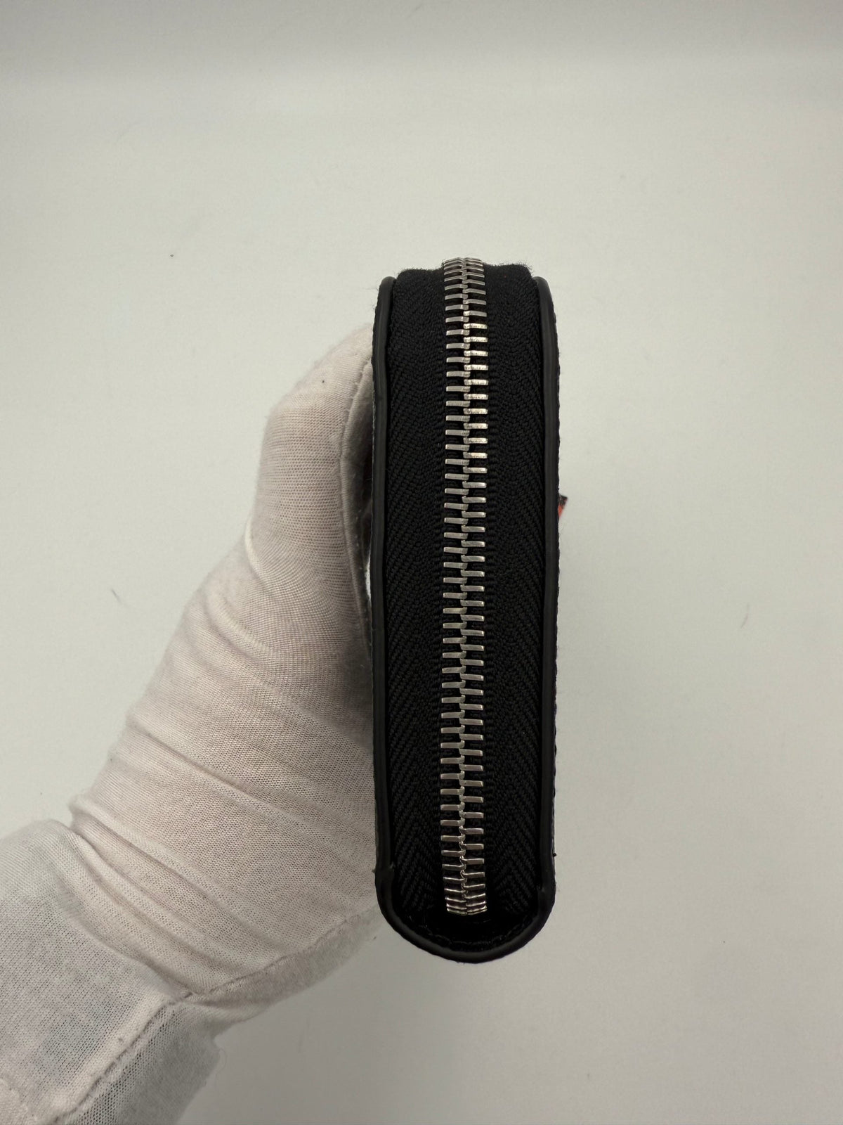 PRADA Zip in Saffiano Leather Wallet