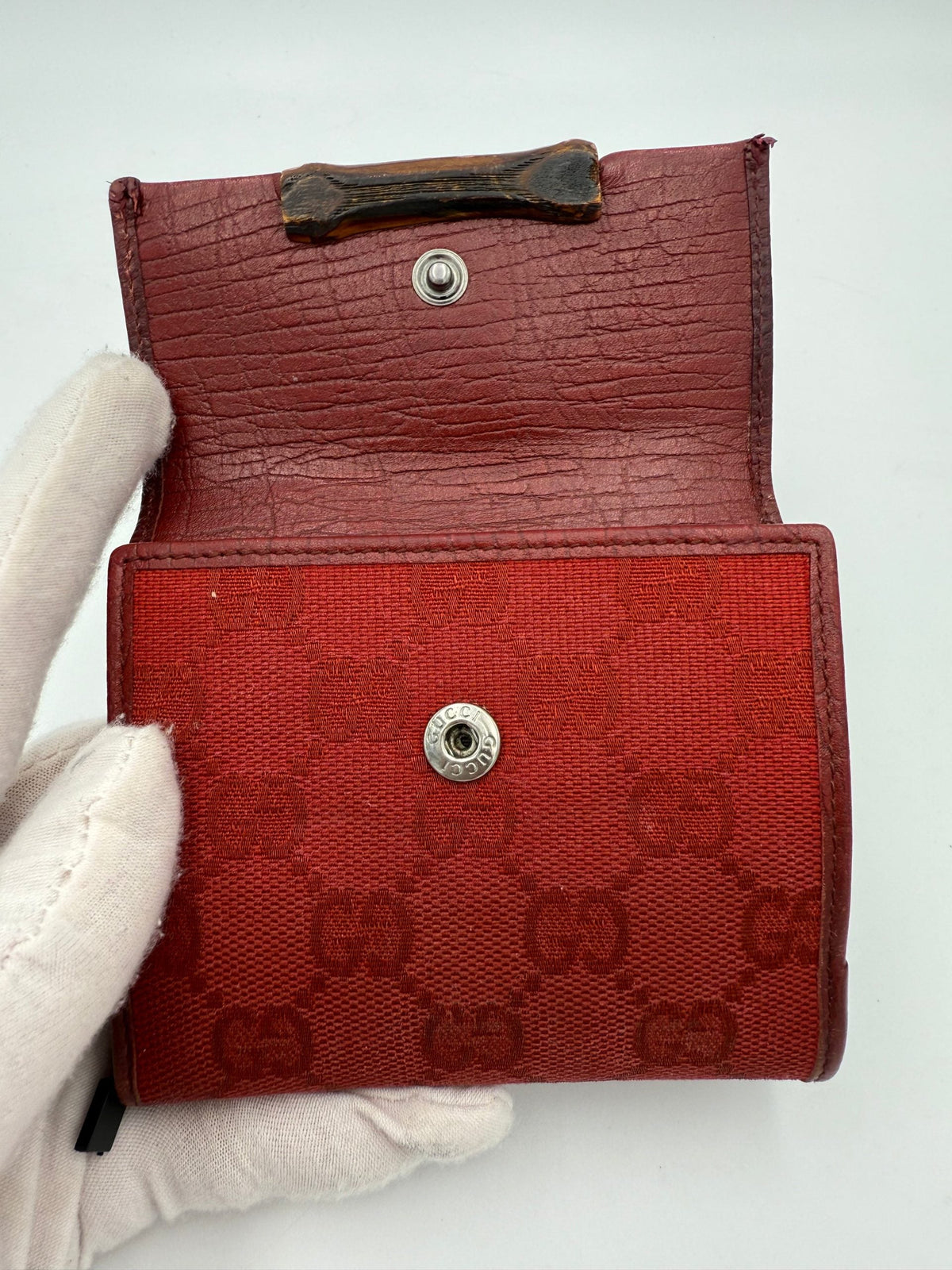 GUCCI GG Canvas Compact Wallet