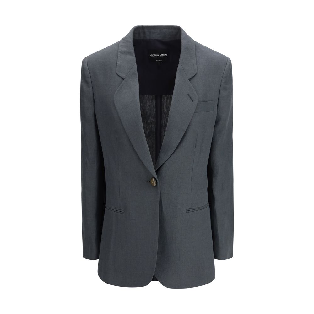 Gray Linen Jacket