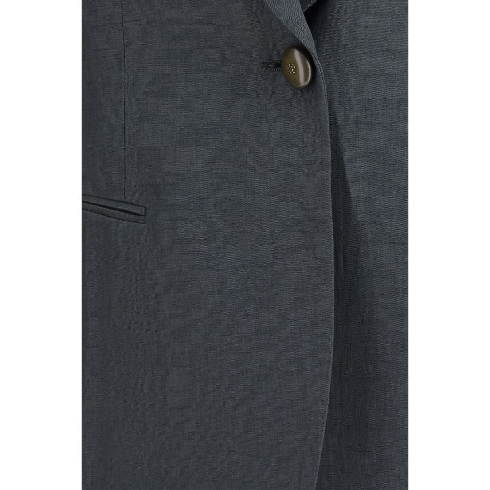 Gray Linen Jacket