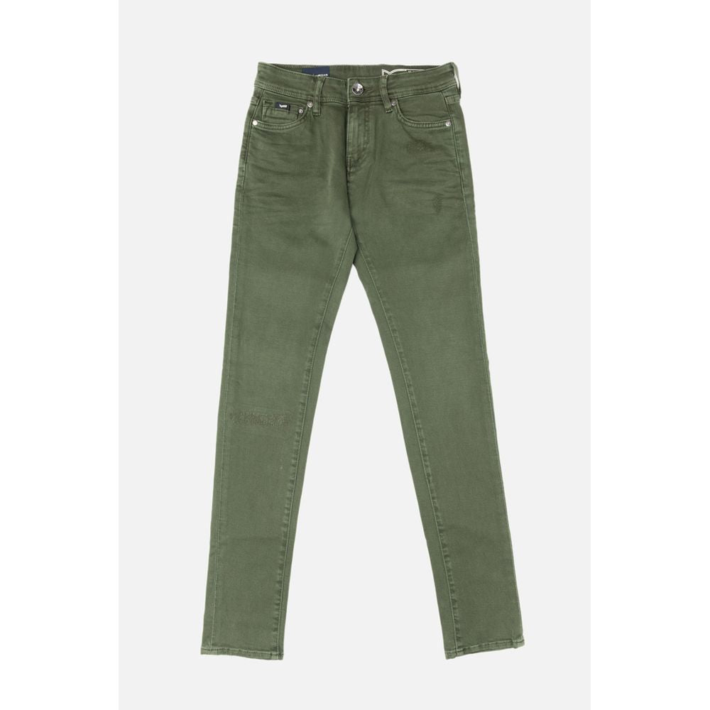 Gas Green Cotton Jeans Denim