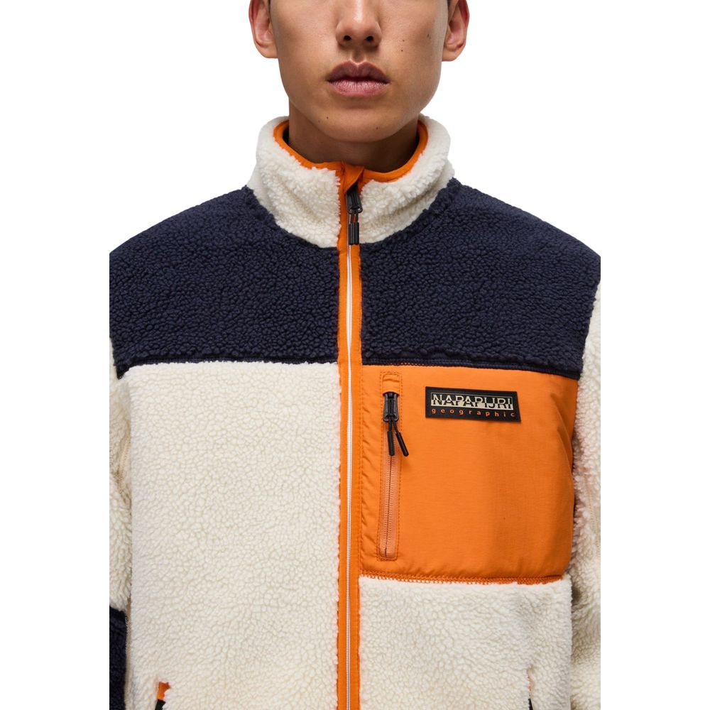 Orange Polyester Sweatshirt