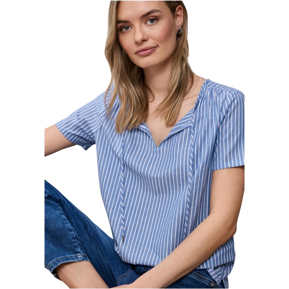 Blue Cotton Blouse