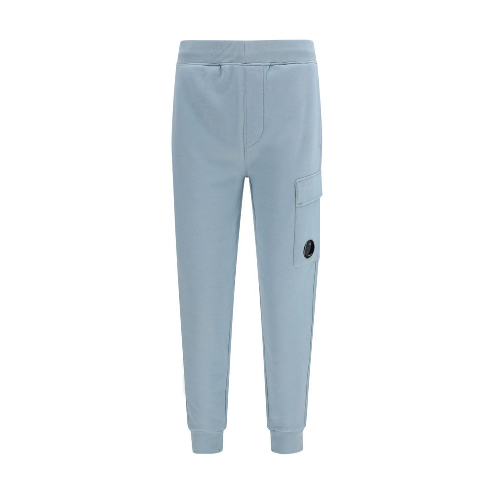 Blue Cotton Cargo Pants