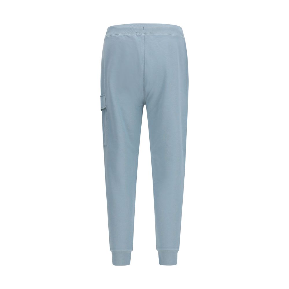 Blue Cotton Cargo Pants