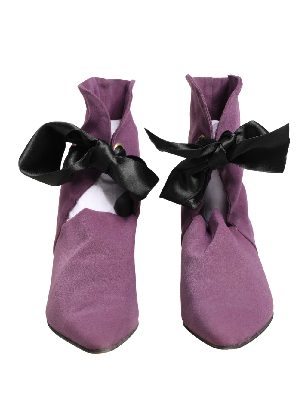 Dolce & Gabbana Purple Mid Calf Boots Shoes