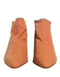 Dolce & Gabbana Brown Suede Ankle Boots Shoes
