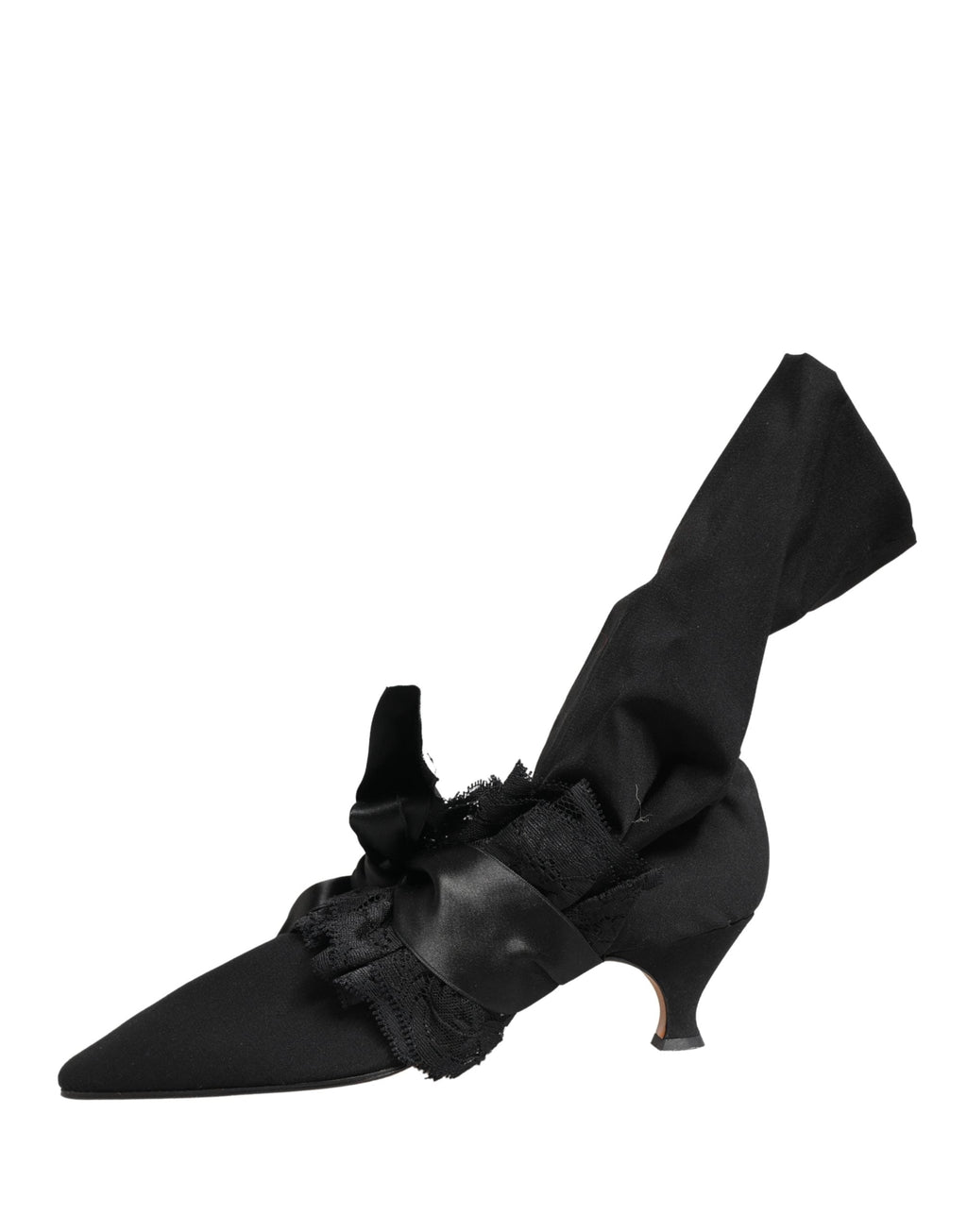 Dolce & Gabbana Black Suede Mid Calf Boots Shoes