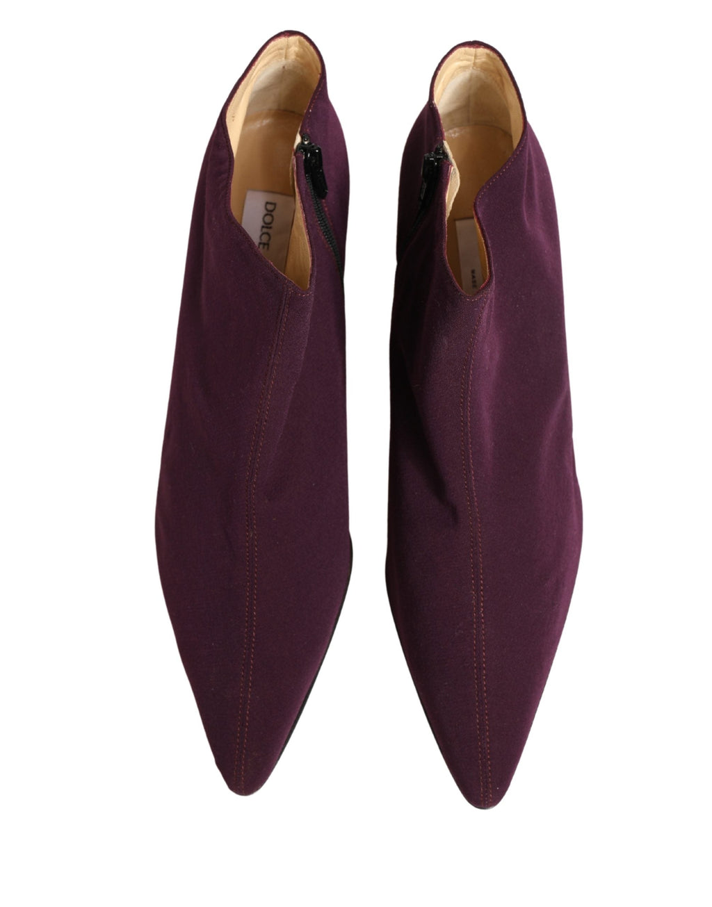Dolce & Gabbana Purple Suede AnkleBoots Shoes