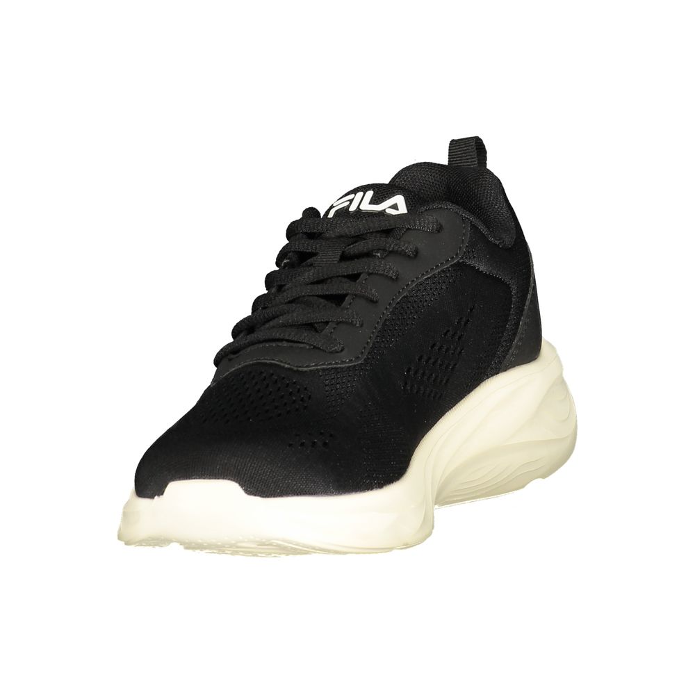 Black Polyester Women Sneaker