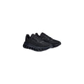 Black Polyester Athletic Sneakers