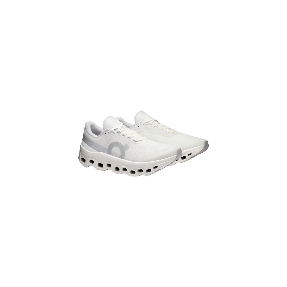 On Running White Recycled Polyester Athletic Sneakers