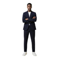 Blue Cotton Two-Piece Suit
