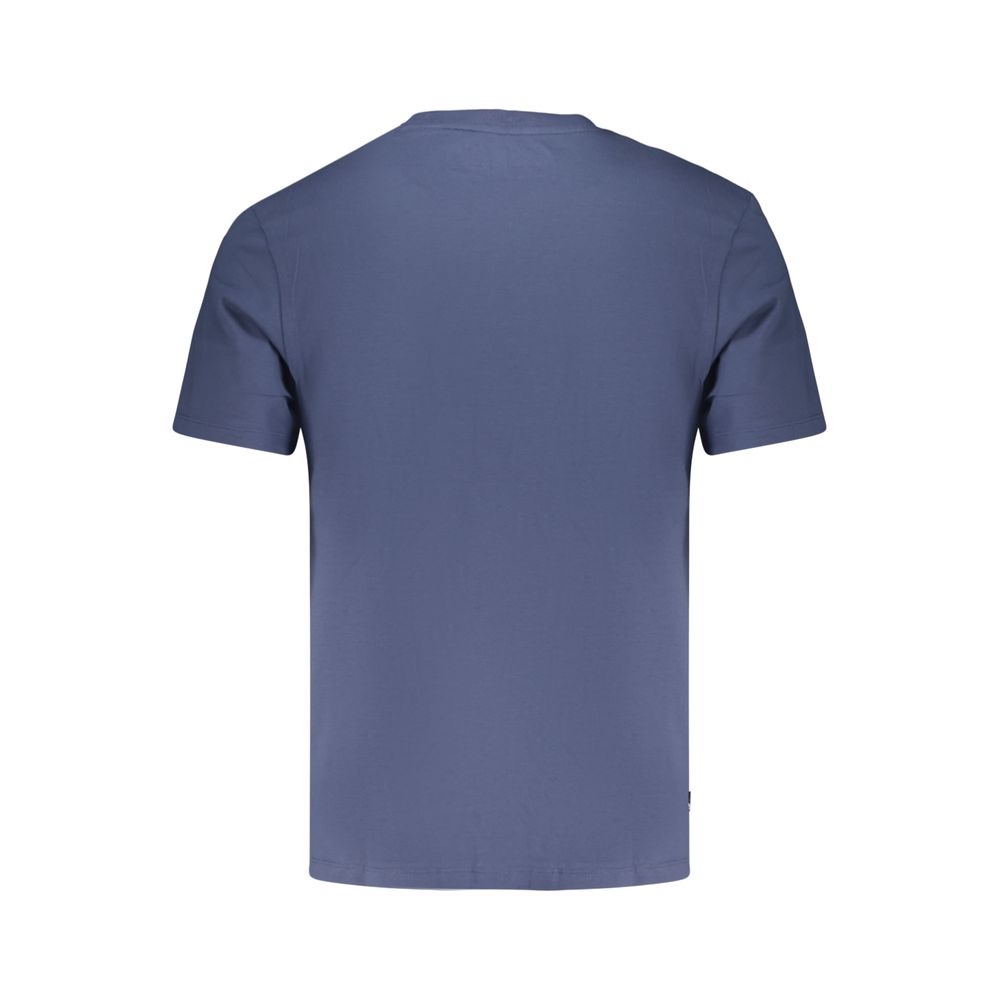 Blue Cotton Men's T-Shirt