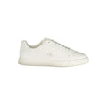 White Polyurethane Women Sneaker