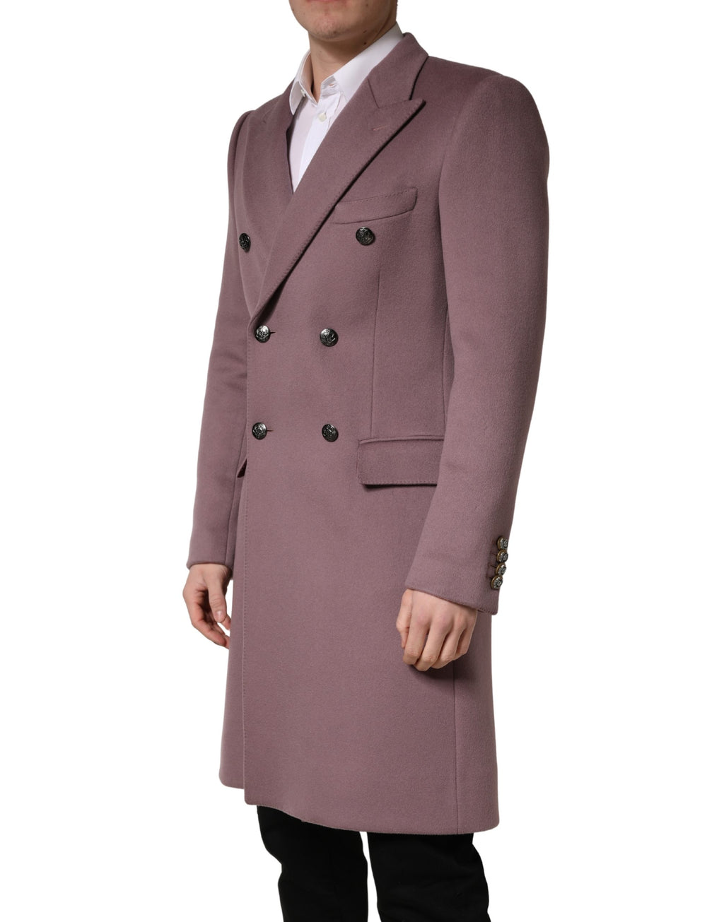 Brown Double Breasted Men Trench Coat Jacket