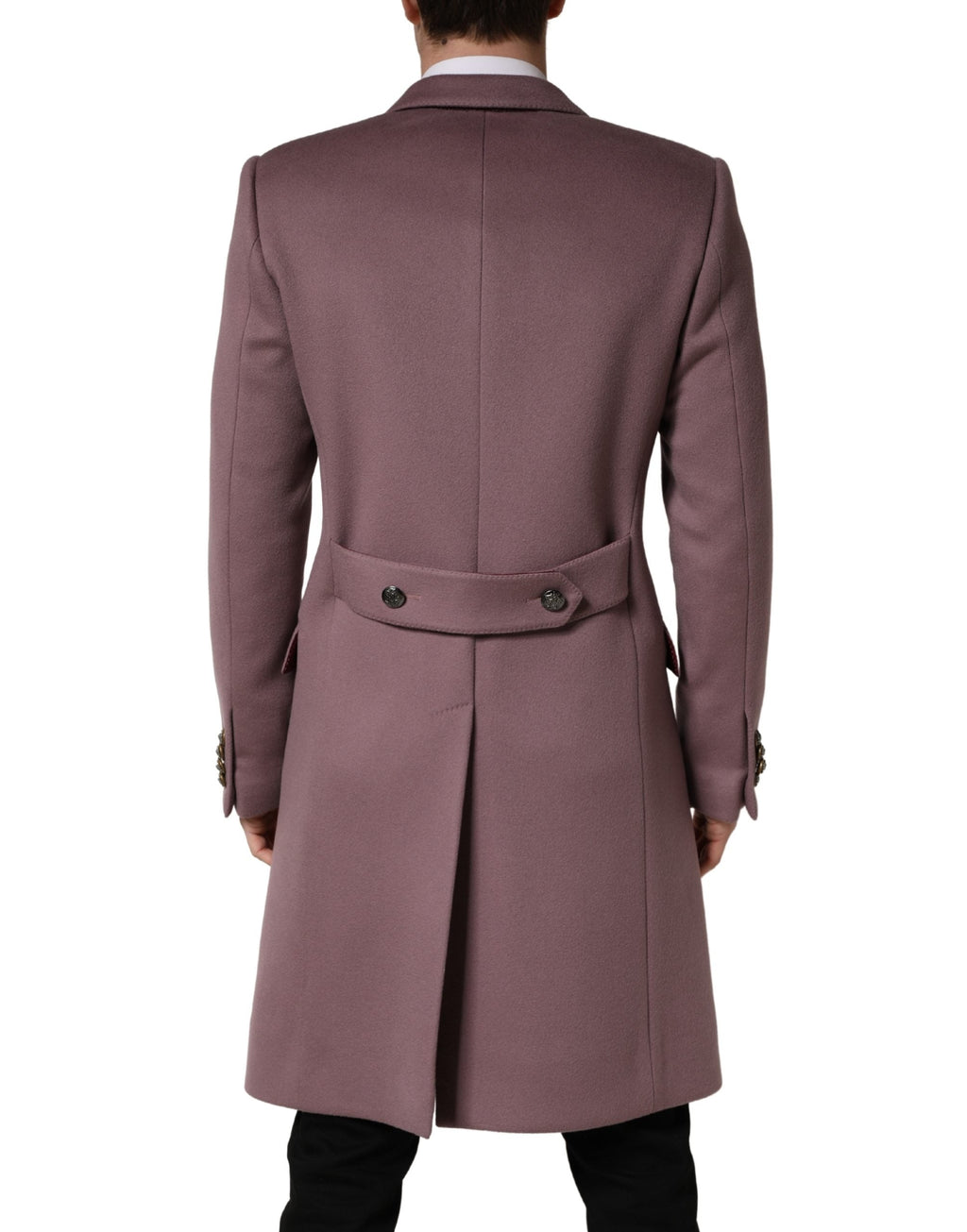 Dolce & Gabbana Brown Double Breasted Men Trench Coat Jacket