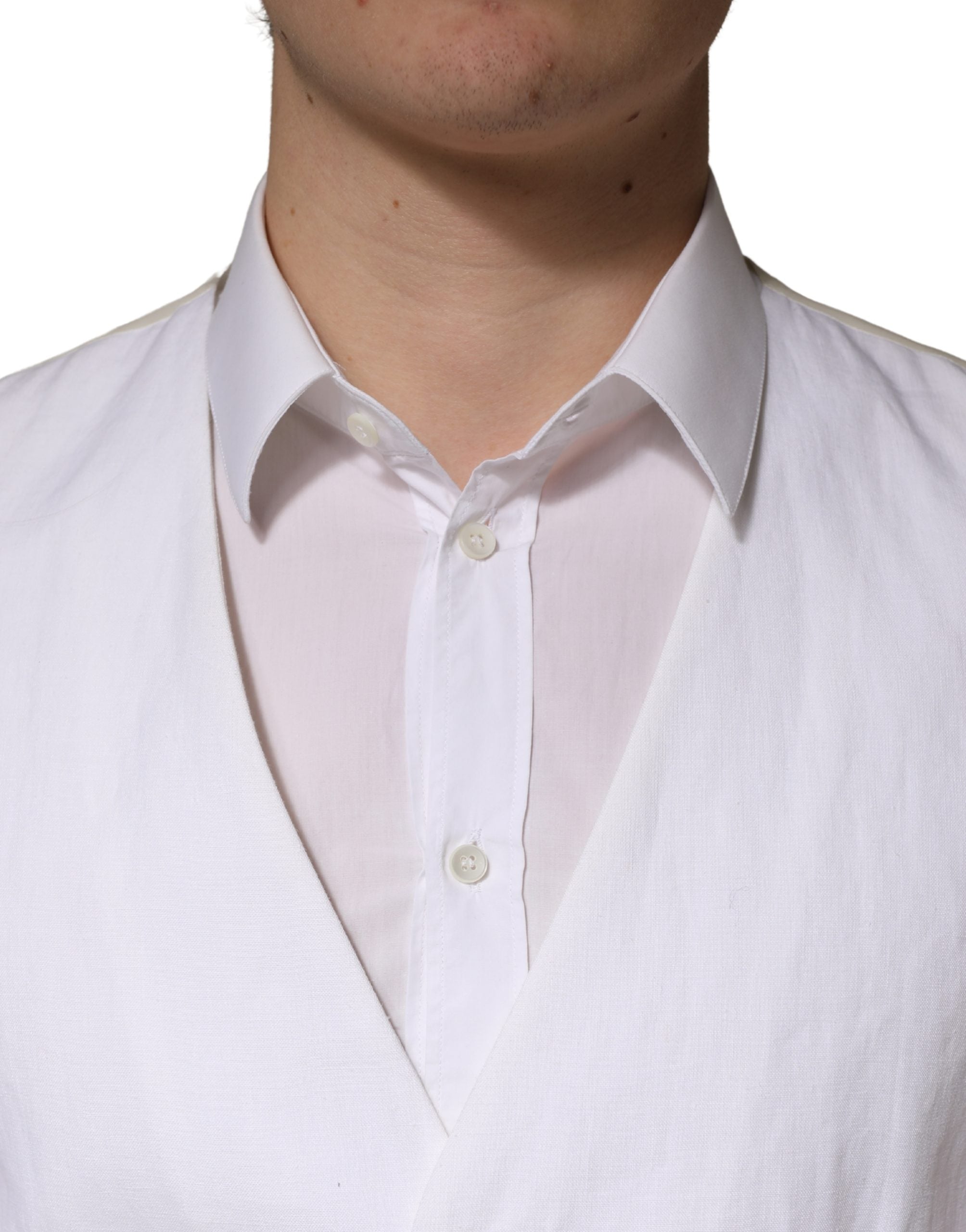 White SARTORIA Linen 2 Piece Men Formal Suit