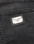 Dolce & Gabbana Black Cotton Stretch Regular SkinnyDenim Jeans