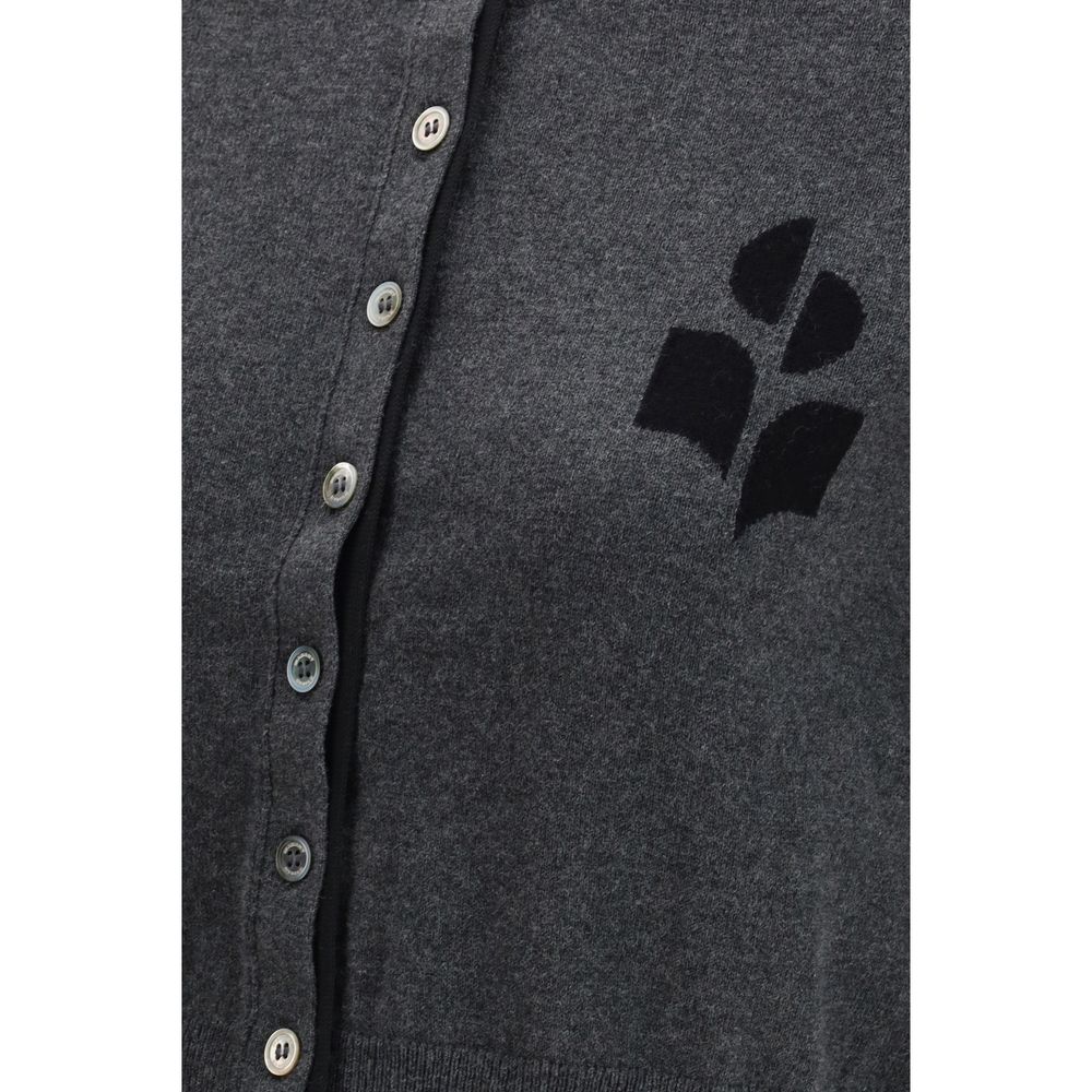 Gray Cotton Cardigan