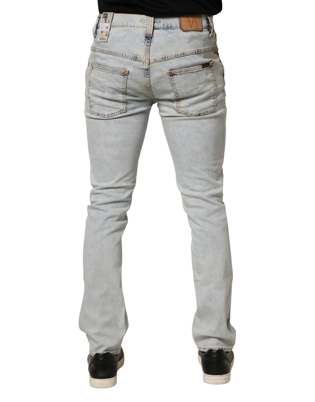 Light Blue Cotton Stretch Skinny Fit Men Denim Trouser JEANS