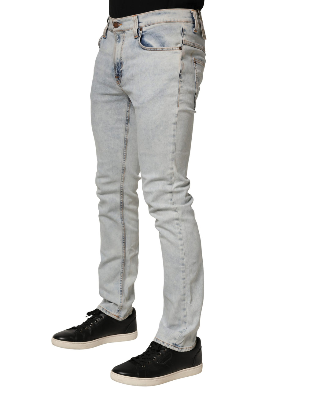 Light Blue Cotton Stretch Skinny Fit Men Denim Trouser JEANS