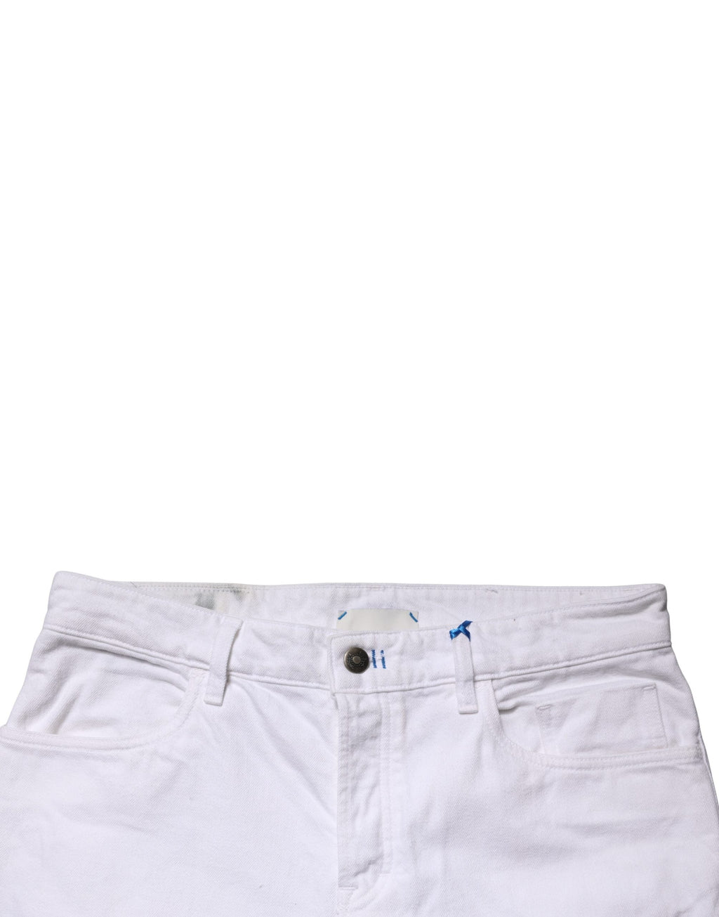 Siviglia White Mid Waist Cotton Skinny Denim Men Trouser Jeans