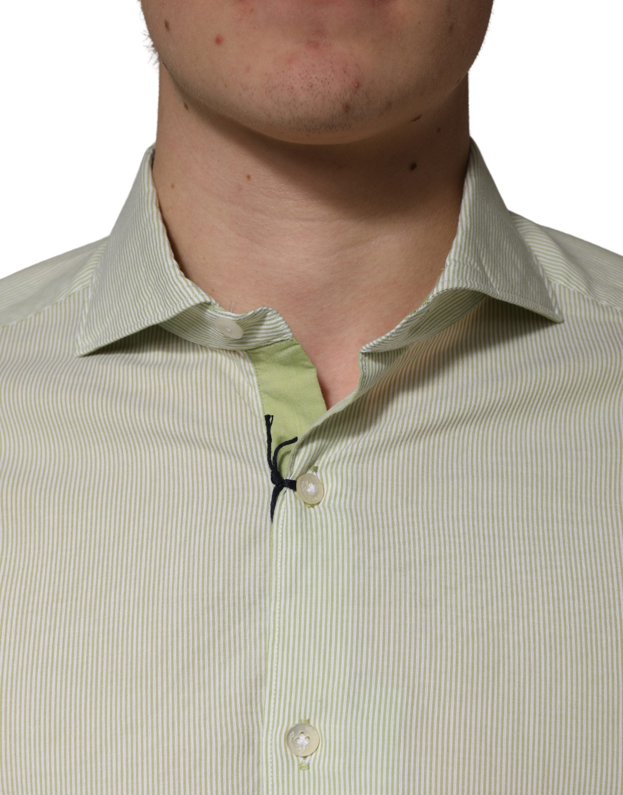 Domenico Tagliente Light Green Long Sleeves Formal Dress Shirt