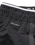 Dolce & Gabbana Black Nylon Elastic Waist Swim Shorts Swimwear