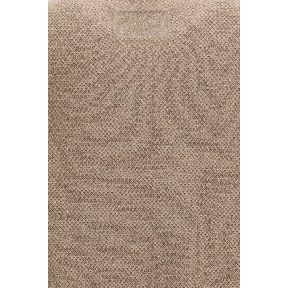 Beige Cotton Polo Shirt