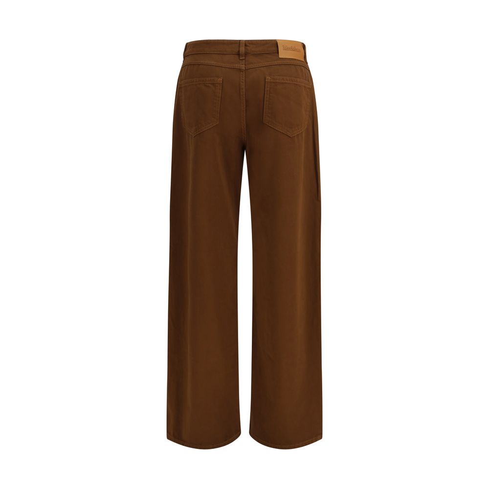 Brown Cotton Pants
