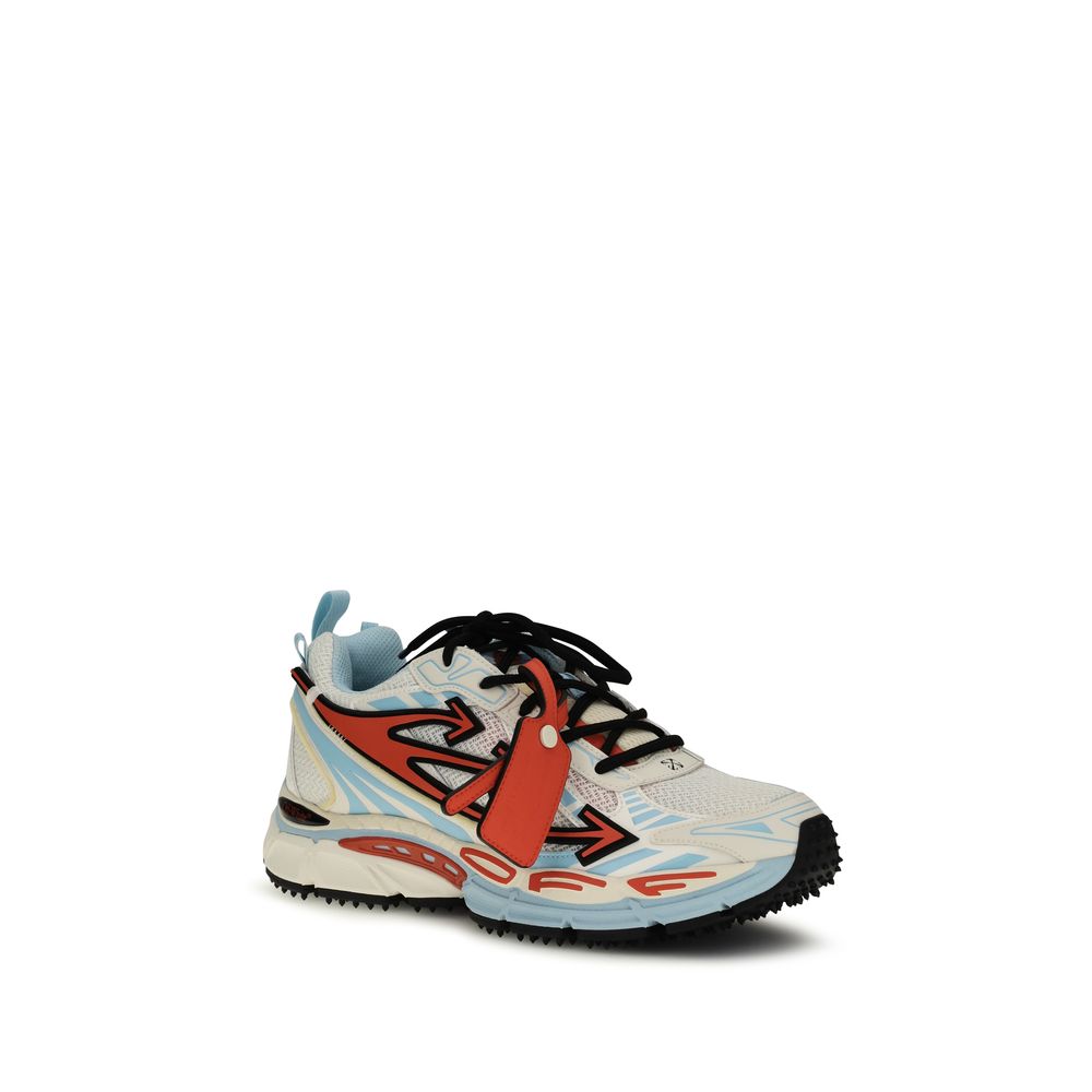 Blue Calf Leather Bos Taurus Athletic Sneakers