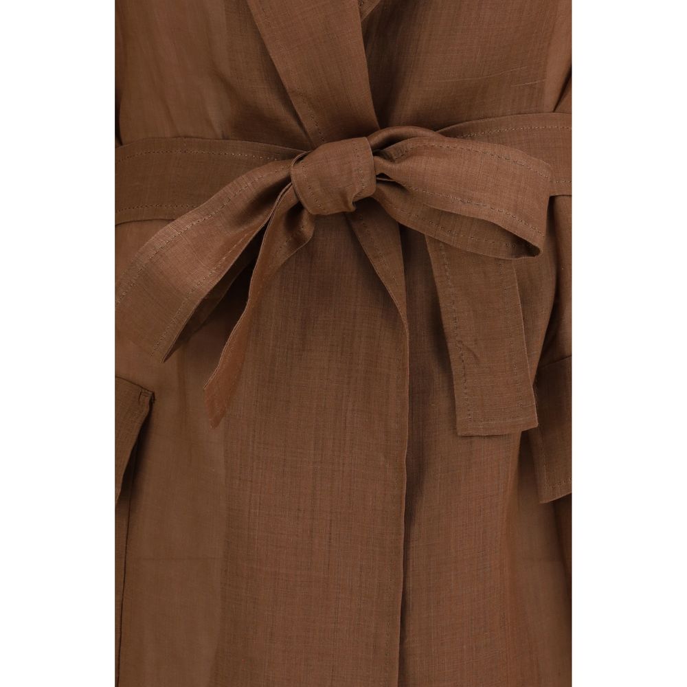 Brown Ramie Coat