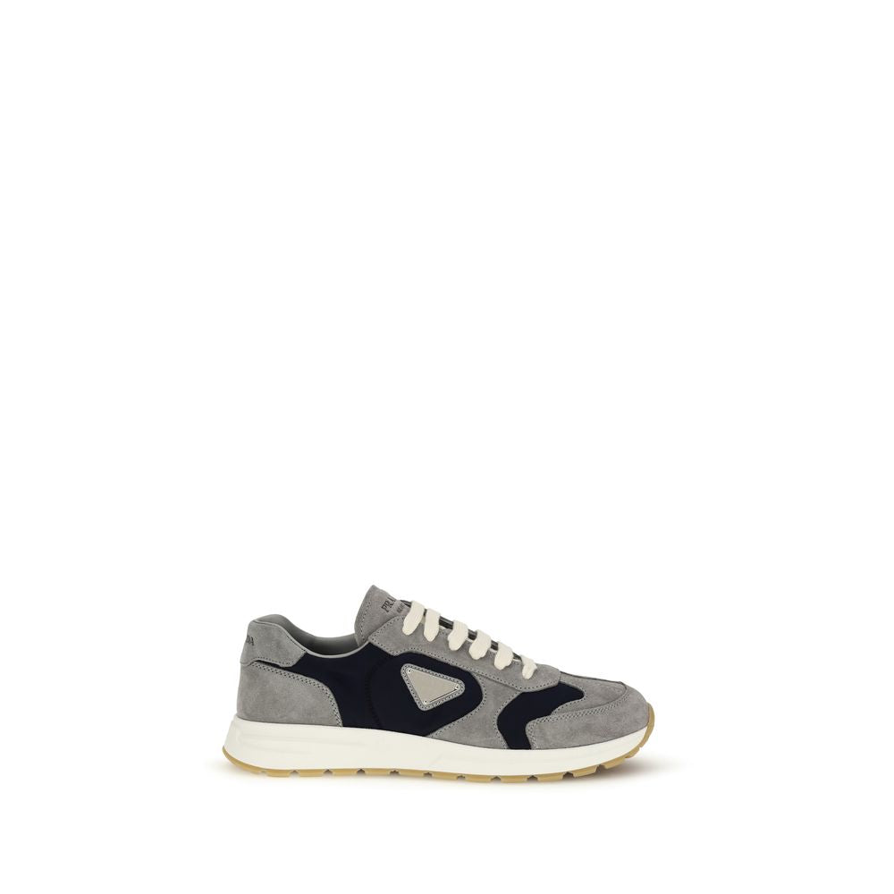 Blue Calf Leather Bos Taurus Athletic Sneakers
