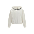 Palm Angels White Cotton Sweatshirt