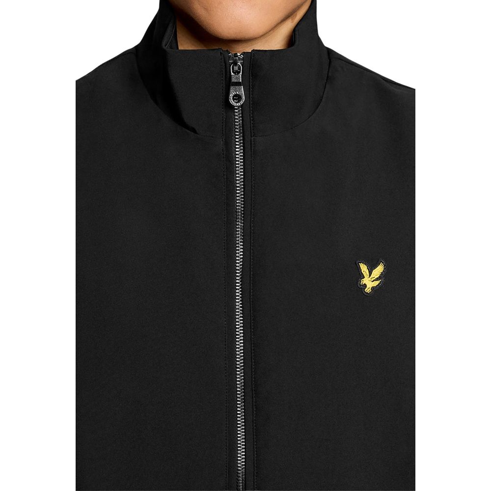 Black Polyester Sleeveless Jacket