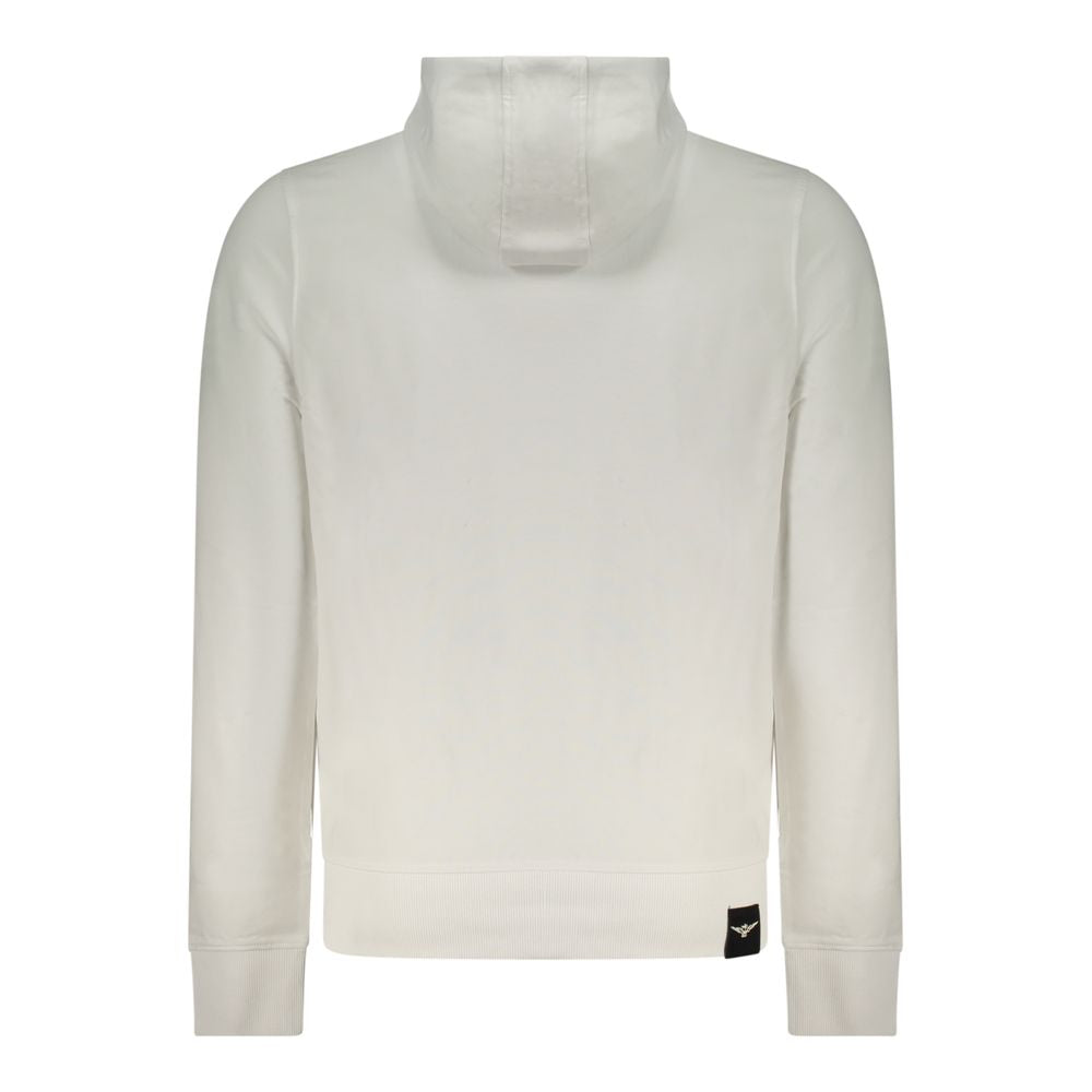 White Cotton Men's Hoodie