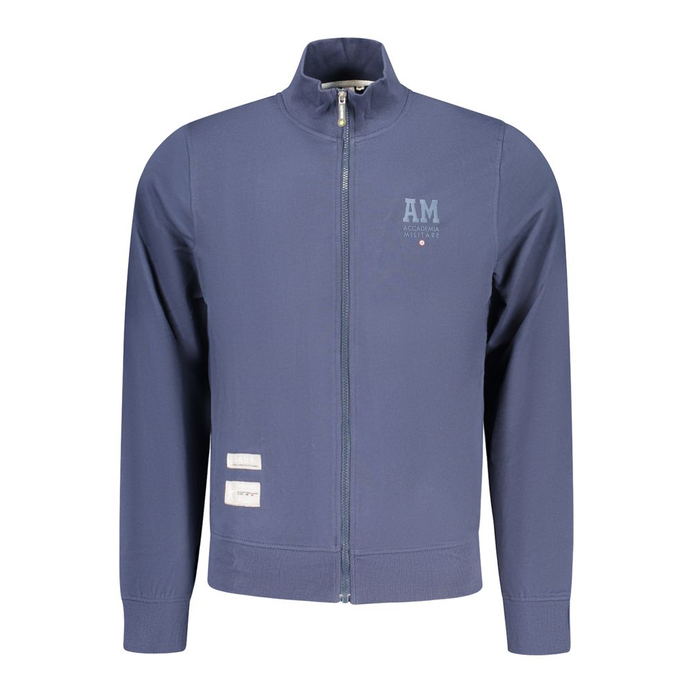 Blue Cotton Men Sweatshirt