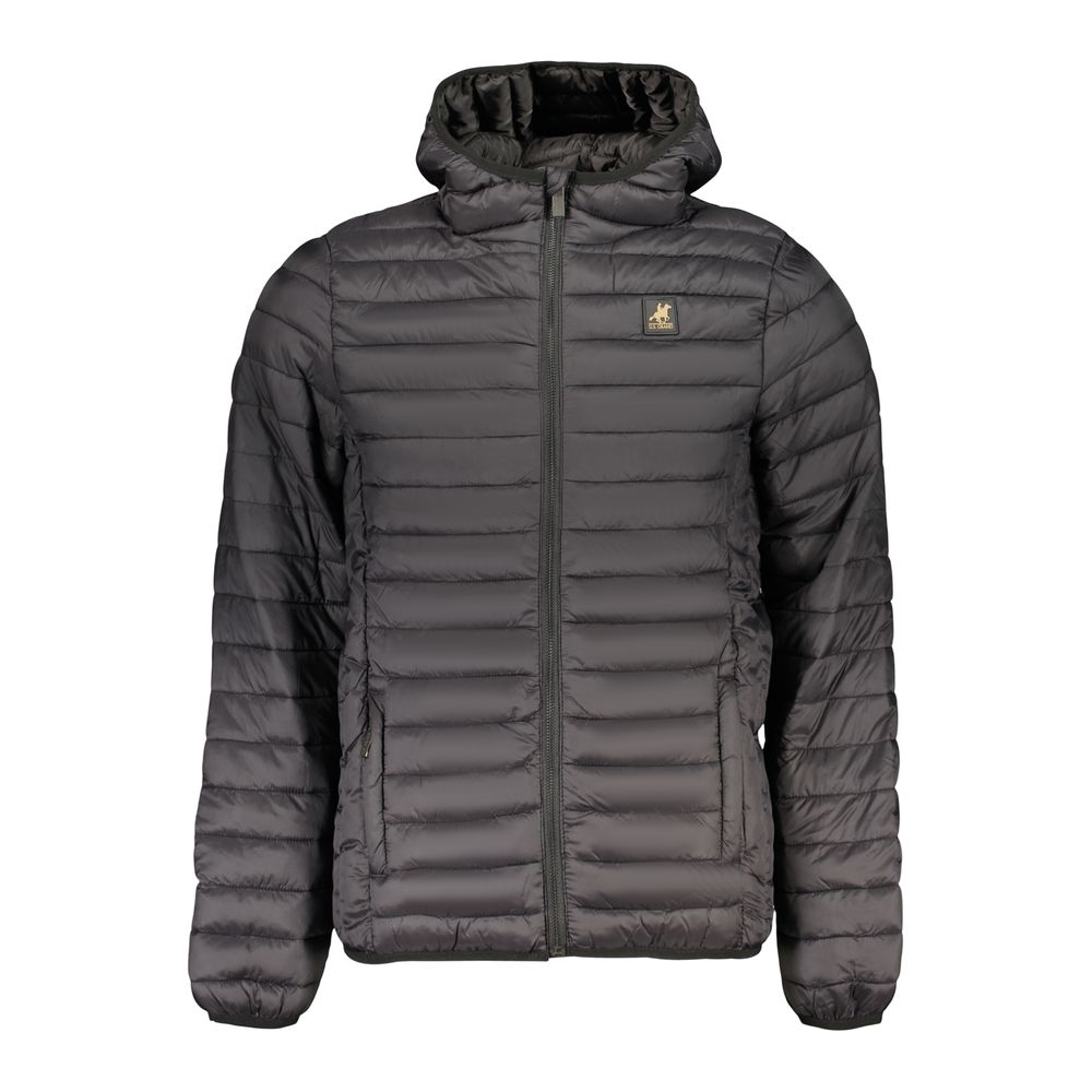 Black Polyester Men's Jacket