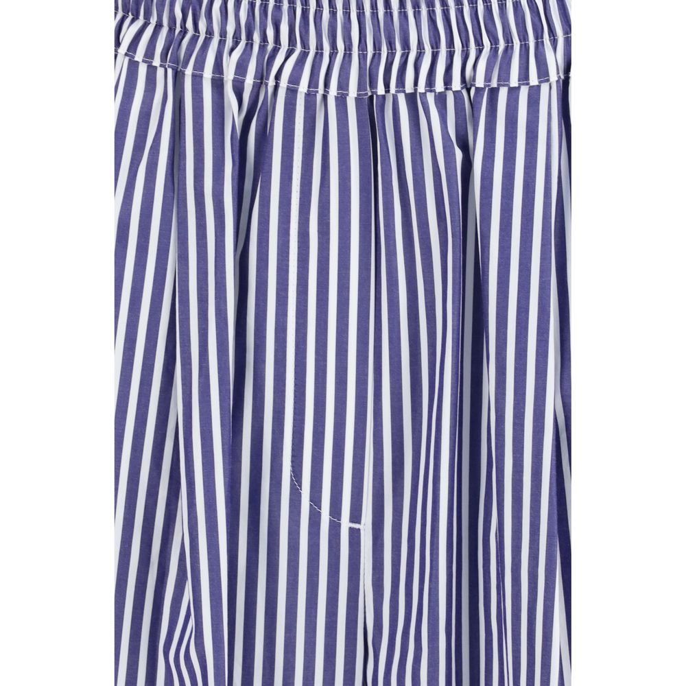 Blue Cotton Pants