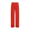 Multicolor Cotton Straight-Leg Jeans