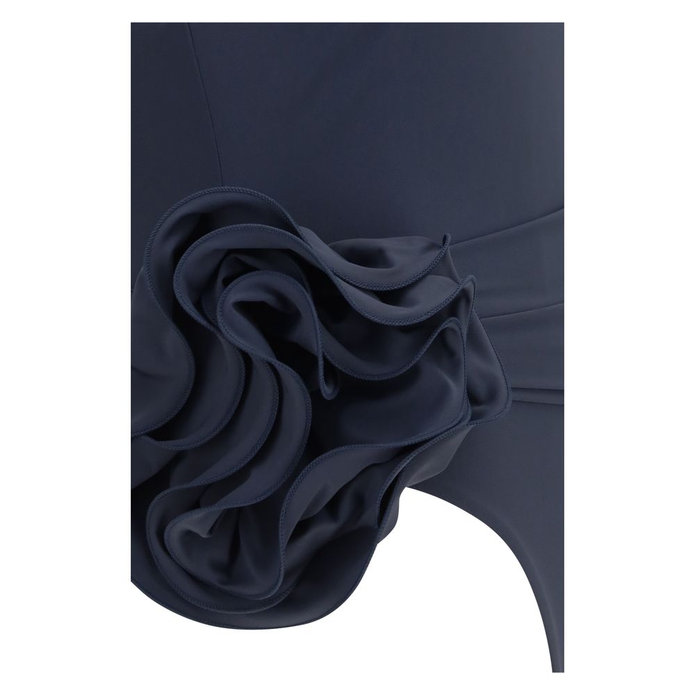 Gray Polyamide One-Piece Swimsuit