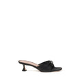 Black Silk Sandals
