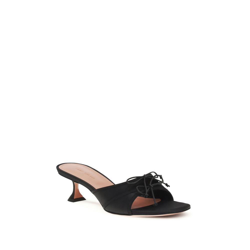 Black Silk Sandals